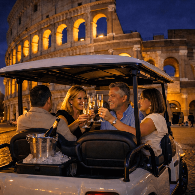 Brindisi al Colosseo di notte (1)